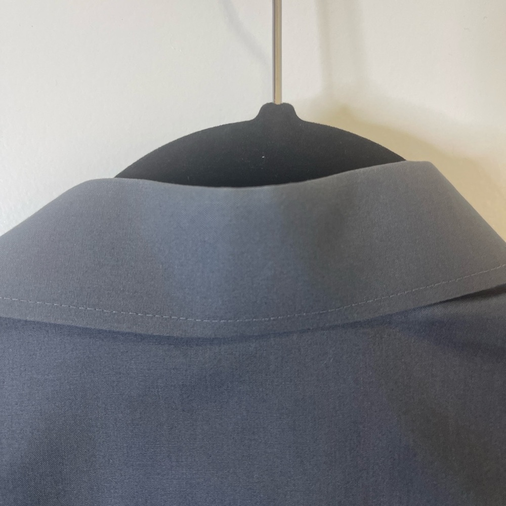 Stafford Gray Casual Button Down Shirt - Picture 9 of 11